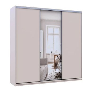 Шафа-купе Doros Сіті Лайт Кашемір 2 ДСП/1 зеркало 225х60х225 (80736383)