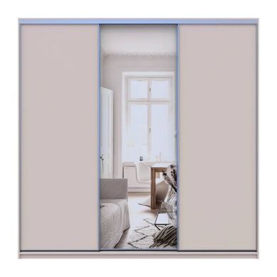 Шафа-купе Doros Сіті Лайт Кашемір 2 ДСП/1 зеркало 225х60х225 (80736383)
