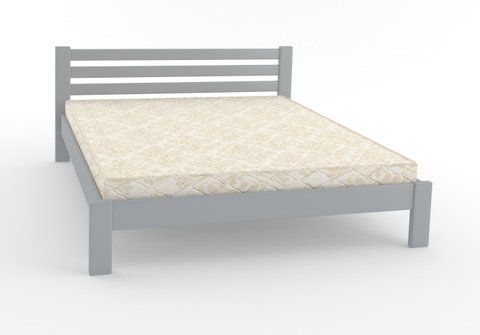 Двоспальне ліжко Mebigrand Колумбія Світло-сірий (RAL 7040) 140х200 см фото