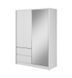 Шкаф полукупе Сара/Sara 150 3-дверный с зеркалом Белый
