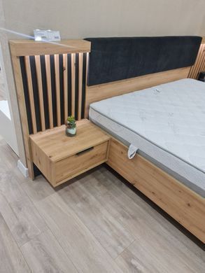 Тумбы прикроватные 2 шт. Талли/Tally с 2 ящиками 1S/51 Дуб артизан/антрацит