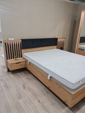 Тумбы прикроватные 2 шт. Талли/Tally с 2 ящиками 1S/51 Дуб артизан/антрацит