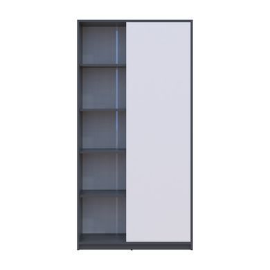 Розстібна шафа Doros Студент Графіт/Білий 90х38х180 DRS-011623 (44900273)