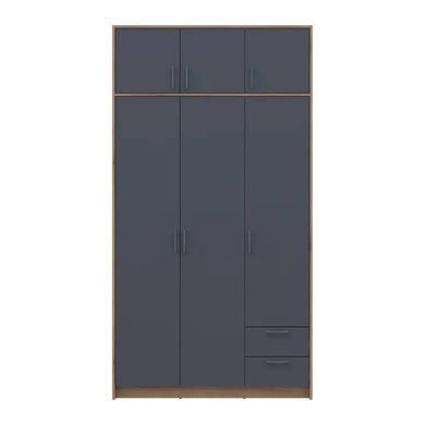 Антресоль Doros Ронді Дуб Артизан/Графіт 3 ДСП 121х52х41 DRS-011605 (80737822)