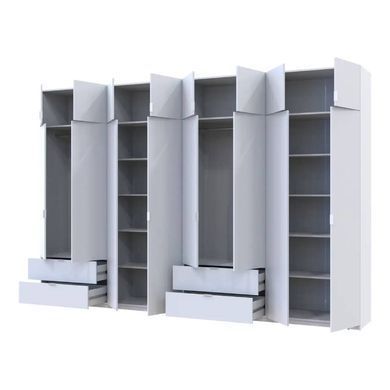 Шафа для одягу Doros Лукас Біла 4+4 ДСП 360х50х240 DRS-011692 (42005142)