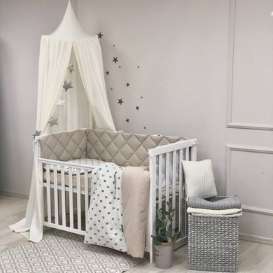 Комплект Baby Mix Серо &ndash; бежевые сердца