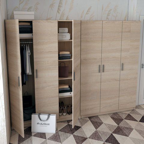 Комплект шаф для одягу Doros Промо (2 шт.) 270х48х204 см Дуб сонома