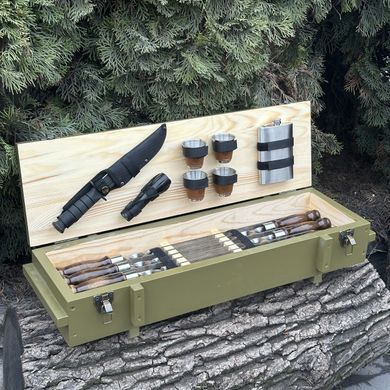 Подарунковий набір Мілітарі оливковий фото
