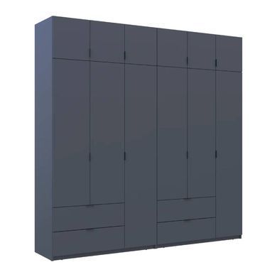 Шафа для одягу Doros Лукас Графіт 3+3 ДСП 240х50х240 DRS-011693 (42005109)