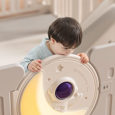Дитячий манеж з килимком 9в1 Terrio &ldquo;Luna Maxi&rdquo; 180x200 см, білий