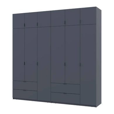 Шафа для одягу Doros Лукас Графіт 3+3 ДСП 240х50х240 DRS-011693 (42005109)
