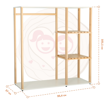 Полка - вешалка для одежды