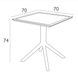 Стіл Siesta Sky Table 70 Оливковий фото 5