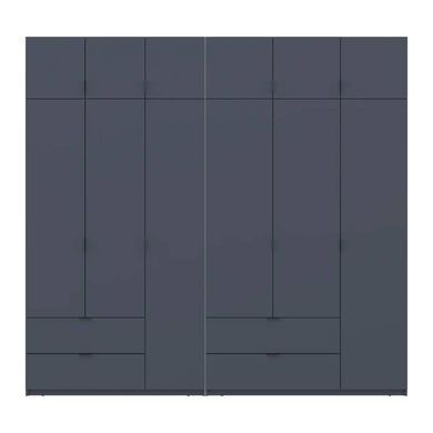 Шафа для одягу Doros Лукас Графіт 3+3 ДСП 255х50х240 DRS-011694 (42005113)