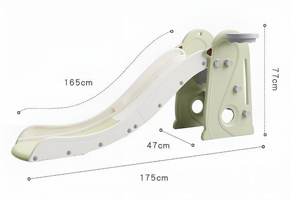 Детская горка 2в1 Terrio Pinqui Оранжево-белая 165 см