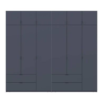 Шкаф для одежды Doros Лукас Графит 3+3 ДСП 270х50х240 DRS-011695 (42005117)