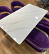 Стол HERMES белый эффект мрамора/золото 160x90 см
