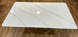 Стол HERMES белый эффект мрамора/золото 160x90 см