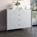 Комод із 4 шухлядами LION Wood із золотими ніжками 100х90х45 см Бетон style