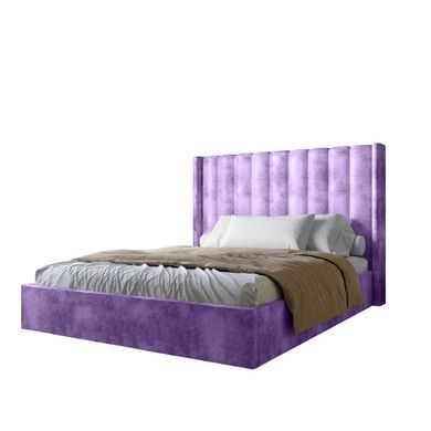 Двуспальная кровать с подъемным механизмом LION Нино 160x200 см SILK 401 Лавандовый