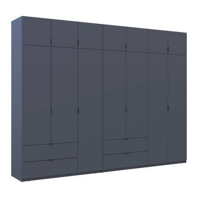 Шафа для одягу Doros Лукас Графіт 3+4 ДСП 280х50х240 DRS-011696 (42005121)