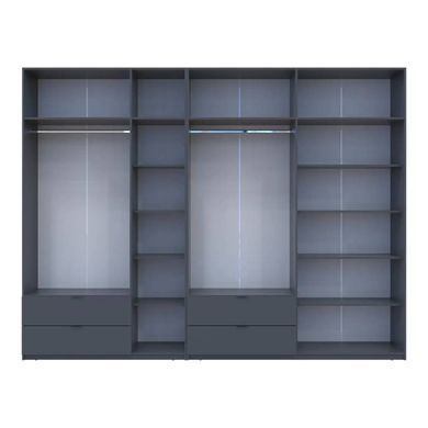 Шафа для одягу Doros Лукас Графіт 3+4 ДСП 280х50х240 DRS-011696 (42005121)