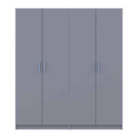Комплект Doros Промо з полицями Сірий 2+2 ДСП 180х48х204 DRS-011627 (80737771)