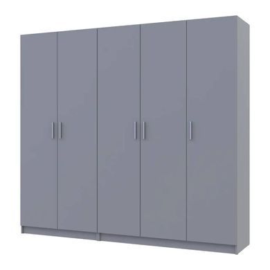 Шафа для одягу Doros Промо Сірий 2+3 ДСП 225х48х204 DRS-011628 (80737767)