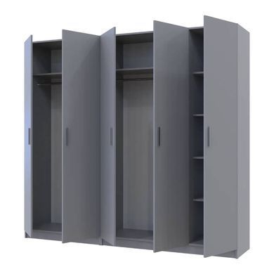 Шафа для одягу Doros Промо Сірий 2+3 ДСП 225х48х204 DRS-011628 (80737767)