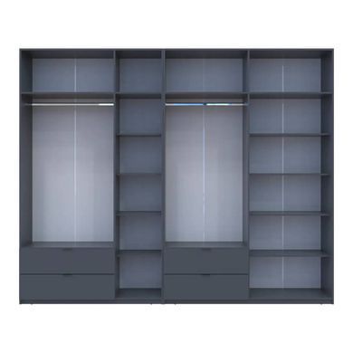 Шафа для одягу Doros Лукас Графіт 3+4 ДСП 295х50х240 DRS-011697 (42005125)