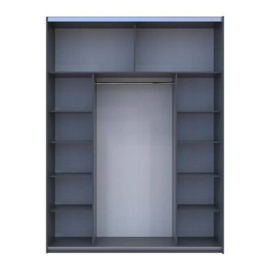 Шафа-купе Doros G-Caiser Графіт/Білий 2 ДСП / 3 частини 180х60х240 DRS-011729 (44900262)
