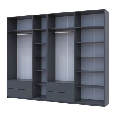 Шафа для одягу Doros Лукас Графіт 3+4 ДСП 295х50х240 DRS-011697 (42005125)