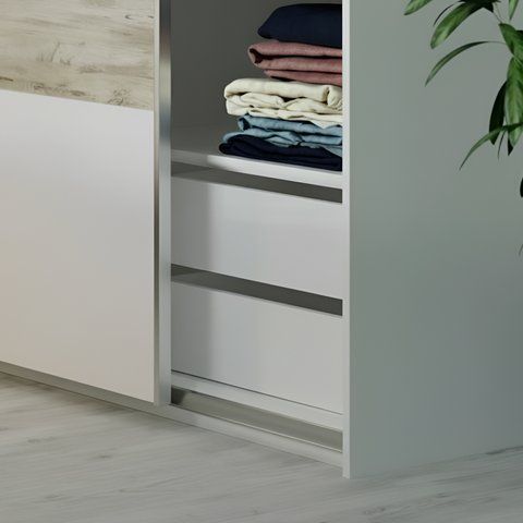 Блок ящиків для шафи-купе Doros L-Caiser Білий 87,6х50х55 см