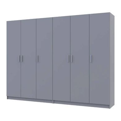 Шафа для одягу Doros Промо Сірий 3+3 ДСП 270х48х204 DRS-011629 (80737768)