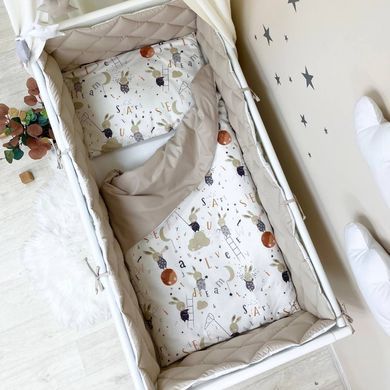 Комплект Baby Mix Зайці на драбинці бежевий