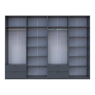 Шафа для одягу Doros Лукас Графіт 4+4 ДСП 320х50х240 DRS-011700 (42005129)