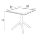 Стіл Siesta Sky Table 80 Dark grey фото 4