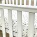 Простыня детская Звездопад серый на белом