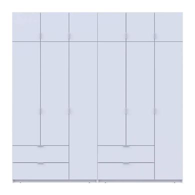 Шафа для одягу Doros Лукас Білий 3+3 ДСП 240х50х240 DRS-011683 (42005106)