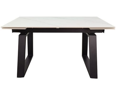 Стол раскладной BERNARD CERAMIC 140(200)х90 белый мат/черный