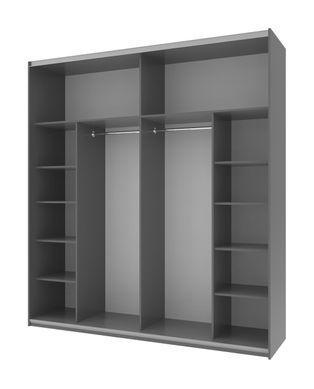 Шафа-купе двохдверна Doros G-Caiser 220х60х240 см Графіт/Тахо