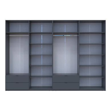 Шкаф для одежды Doros Лукас Графит 4+4 ДСП 340х50х240 DRS-011701 (42005141)