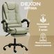 Комп'ютерне крісло до 150кг DEXON OPTIMA з екошкіри зручне посилене офісне крісло керівника директора для кабінету офісу будинку Б фото 2