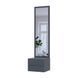 Подвесная тумба с зеркалом Doros Сола Графит / Серый 45х40х168,6 см DRS-011742 (44900342)