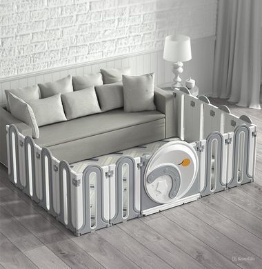 Дитячий манеж Terrio &ldquo;Moony L&rdquo; 222x155, білий