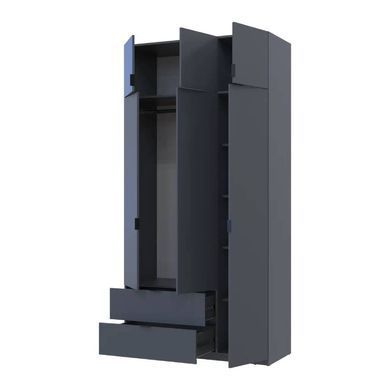 Шкаф для одежды Doros Лукас Графит 3ДСП 120х50х240 DRS-011650 (80737797)