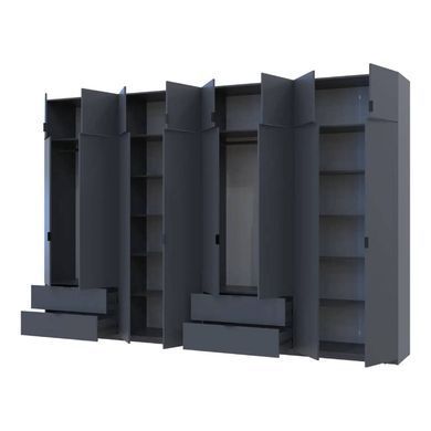 Шафа для одягу Doros Лукас Графіт 4+4 ДСП 360х50х240 DRS-011702 (42005145)