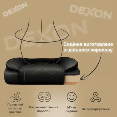 Комп'ютерне крісло до 150 кг DEXON PRIME з екошкіри зручне посилене офісне крісло керівника директора для кабінету офісу будинку Б фото