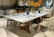 Обідній стіл TEREK з золотою ніжкою фото 3