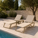 Комплект із 2 шезлонгів Siesta Rio Pro + Стіл Siesta Ocean Side Table - Taupe фото 1